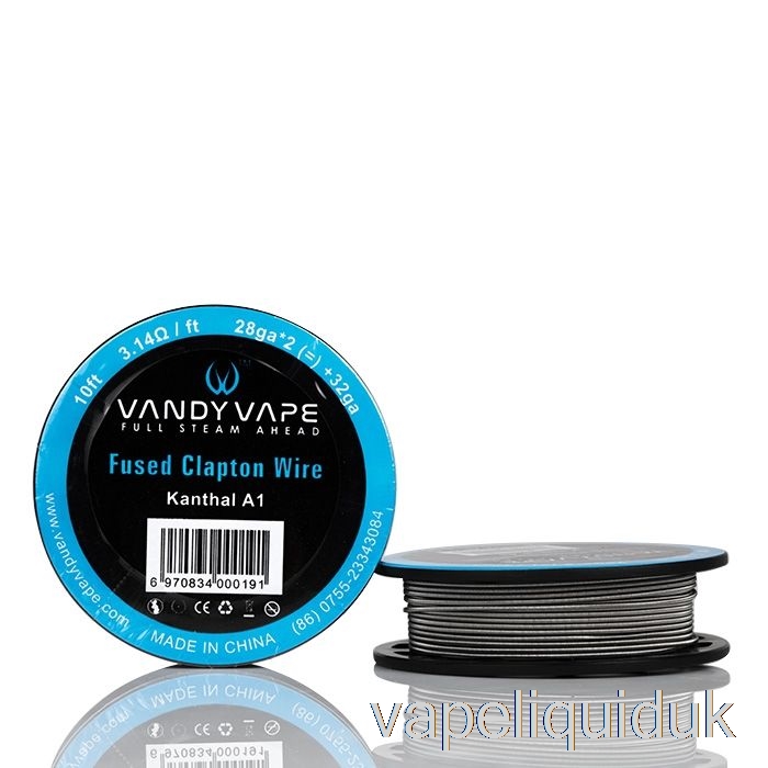 Vandy Vape Specialty Wire Spools KA1 Fused Clapton - 28GA*2(=)+32GA - 10ft - 3.14ohm Vape Juice